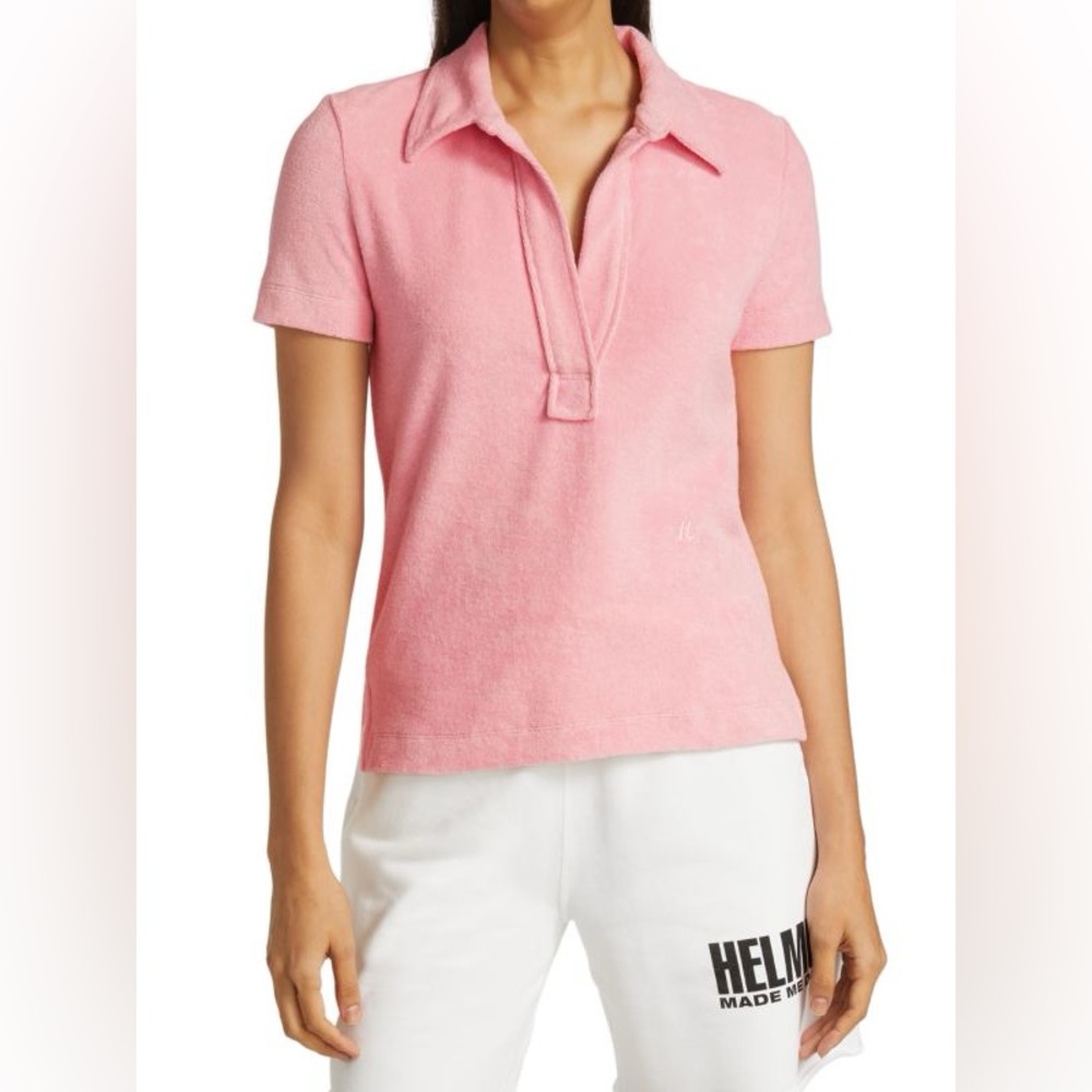 Helmet Lang Towel Terry Polo Shirt - Picture 12 of 12